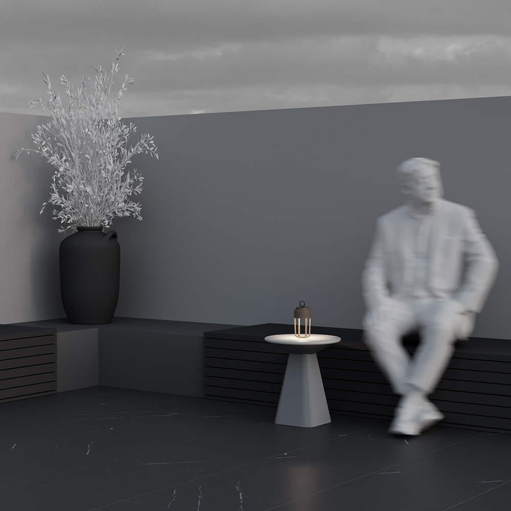 Outdoor portable battery-powered lamp Vetra Bej Metal 5W MAYTONI O144TL-L5BG3K [3]