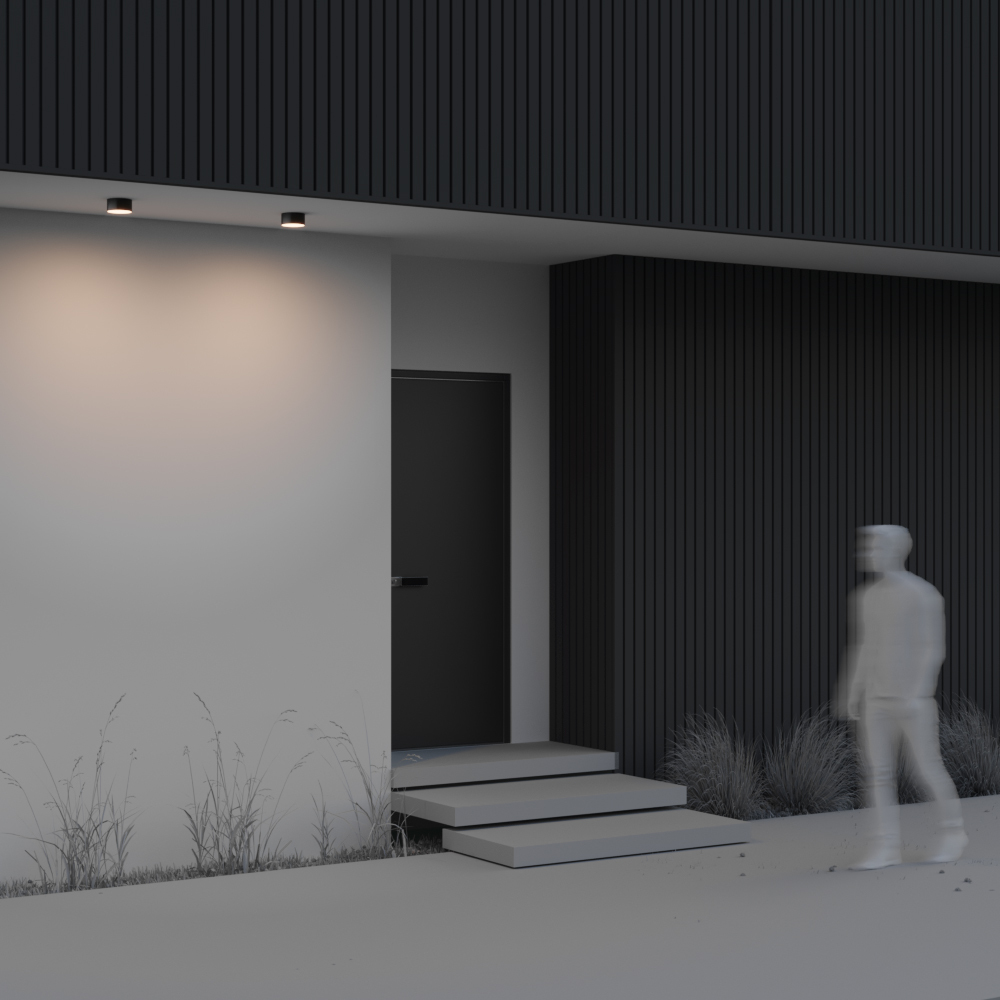 Plafonieră de exterior Zon IP, Aluminiu și plastic Negru, 15W, MAYTONI O430CL-L15B3K [3]