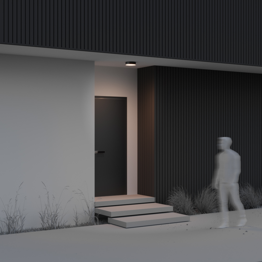 Plafonieră de exterior Zon IP, Aluminiu și plastic Negru, 30W, MAYTONI O431CL-L30B3K [3]