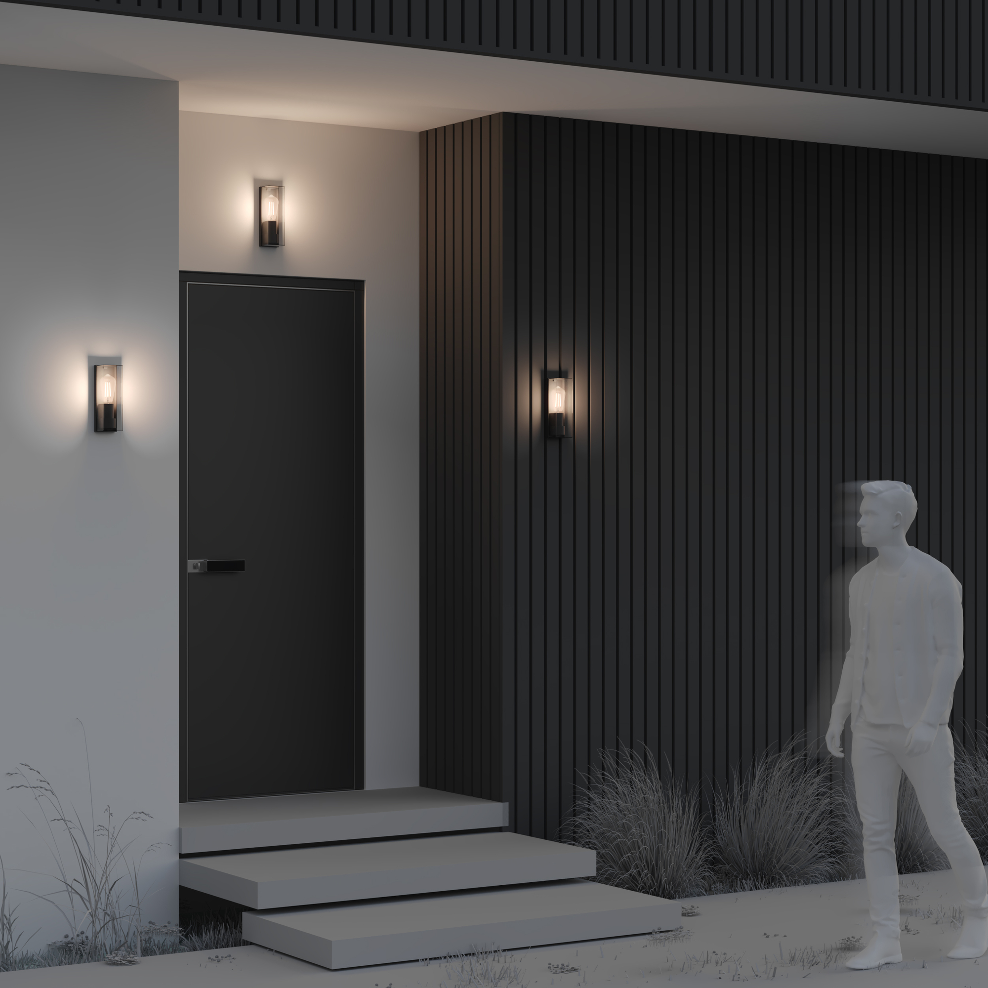 Aplică de exterior Conf, Aluminiu și plastic Grafit, 15W, MAYTONI O450WL-01GF [2]