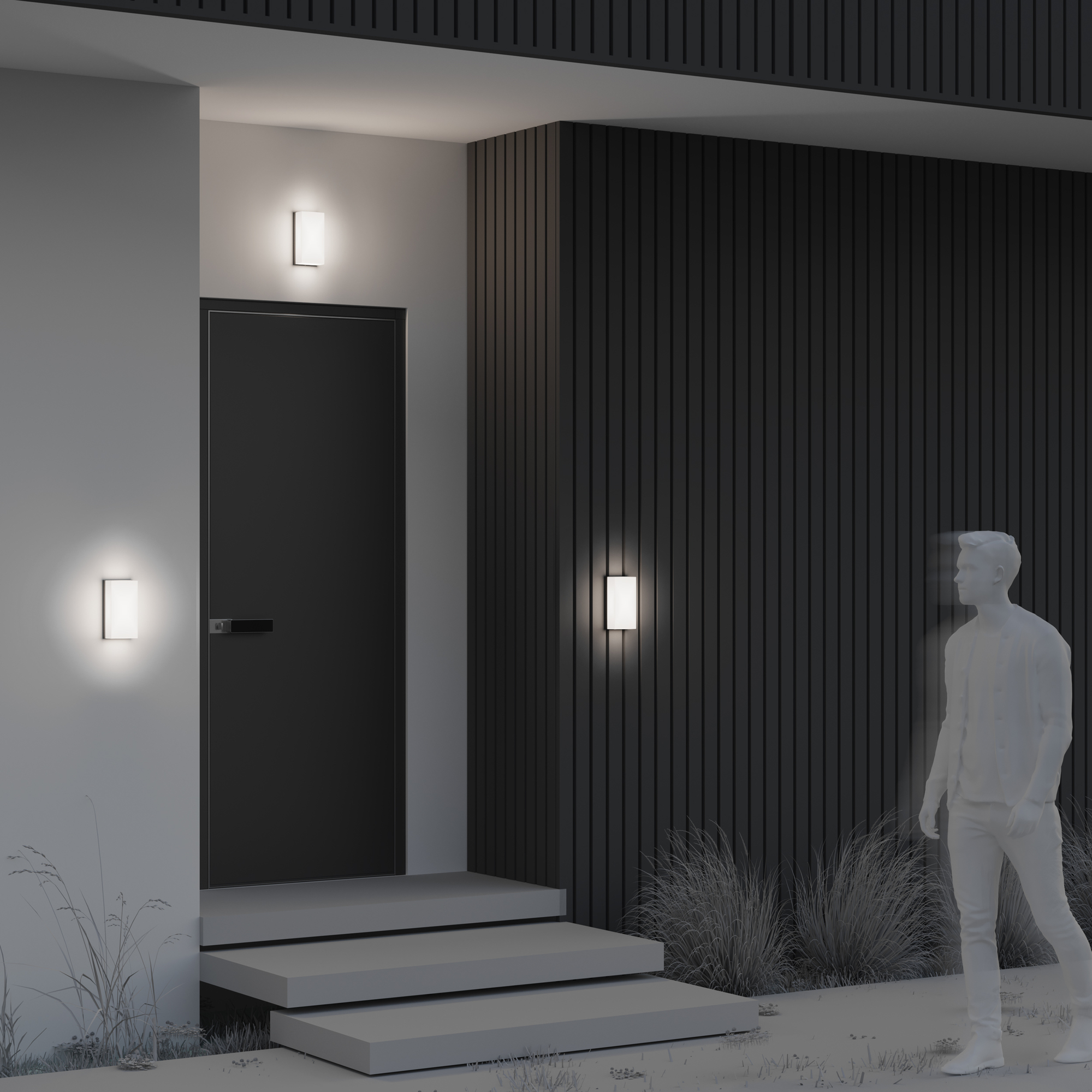 Aplică de exterior Badd, Aluminiu și plastic Grafit, 10W, MAYTONI O454WL-L10GF3K [3]