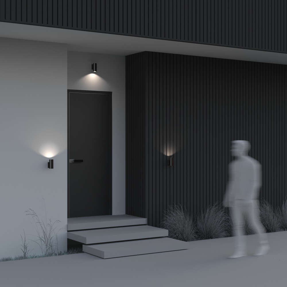 Aplică de exterior Bowery, Aluminiu Negru, 50W, MAYTONI O574WL-01B [2]