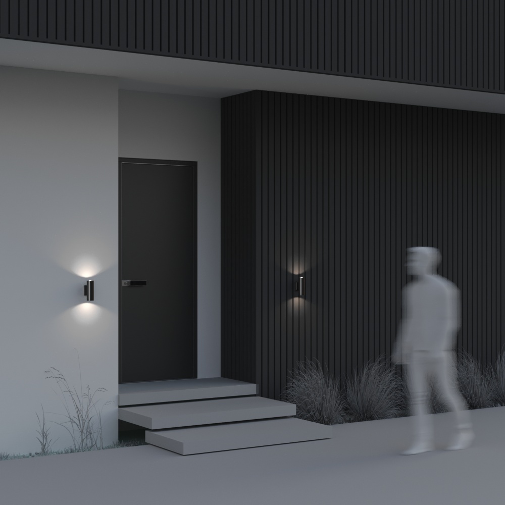 Aplică de exterior Bowery, Aluminiu Negru, 50W, MAYTONI O574WL-02B [2]