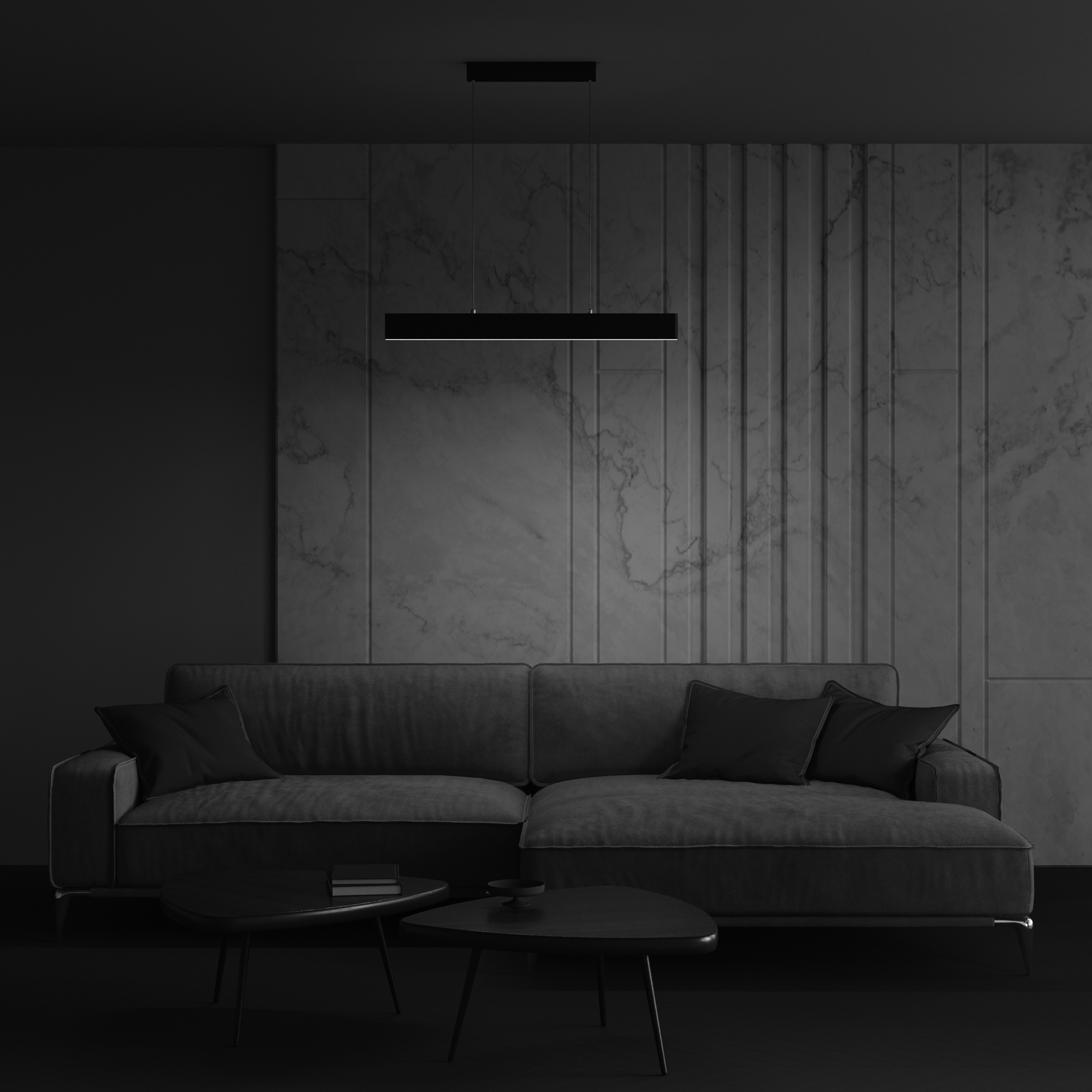 Corp de iluminat suspendat Step, Metal Negru, 23W, MAYTONI P010PL-L23B [3]