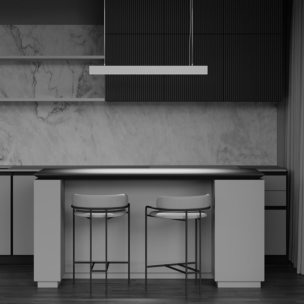 Corp de iluminat suspendat Points, Aluminiu Alb, 40W, MAYTONI P050PL-L40W4K [3]