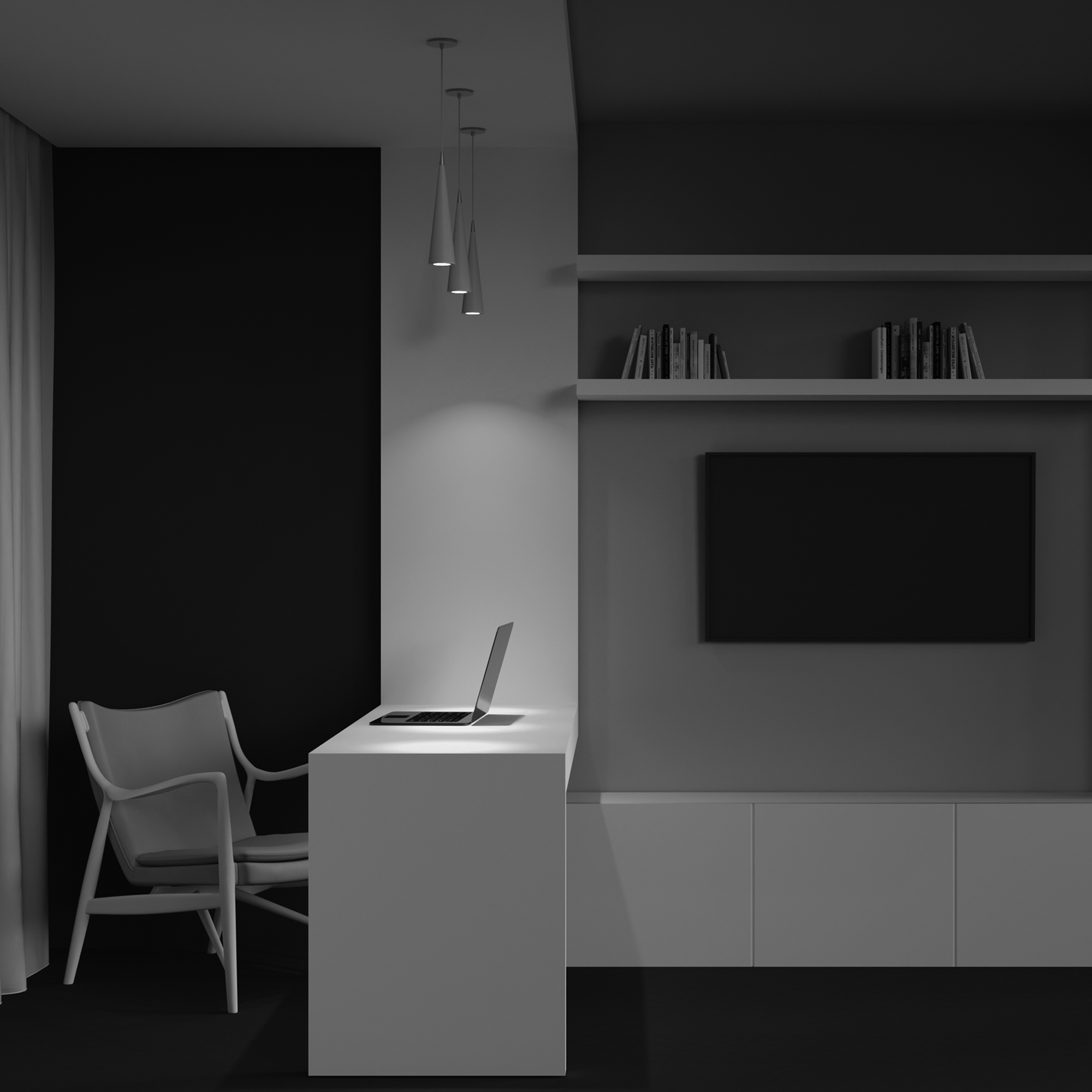 Corp de iluminat suspendat Nevill, Metal Alb, 10W, MAYTONI P318-PL-01-W [2]