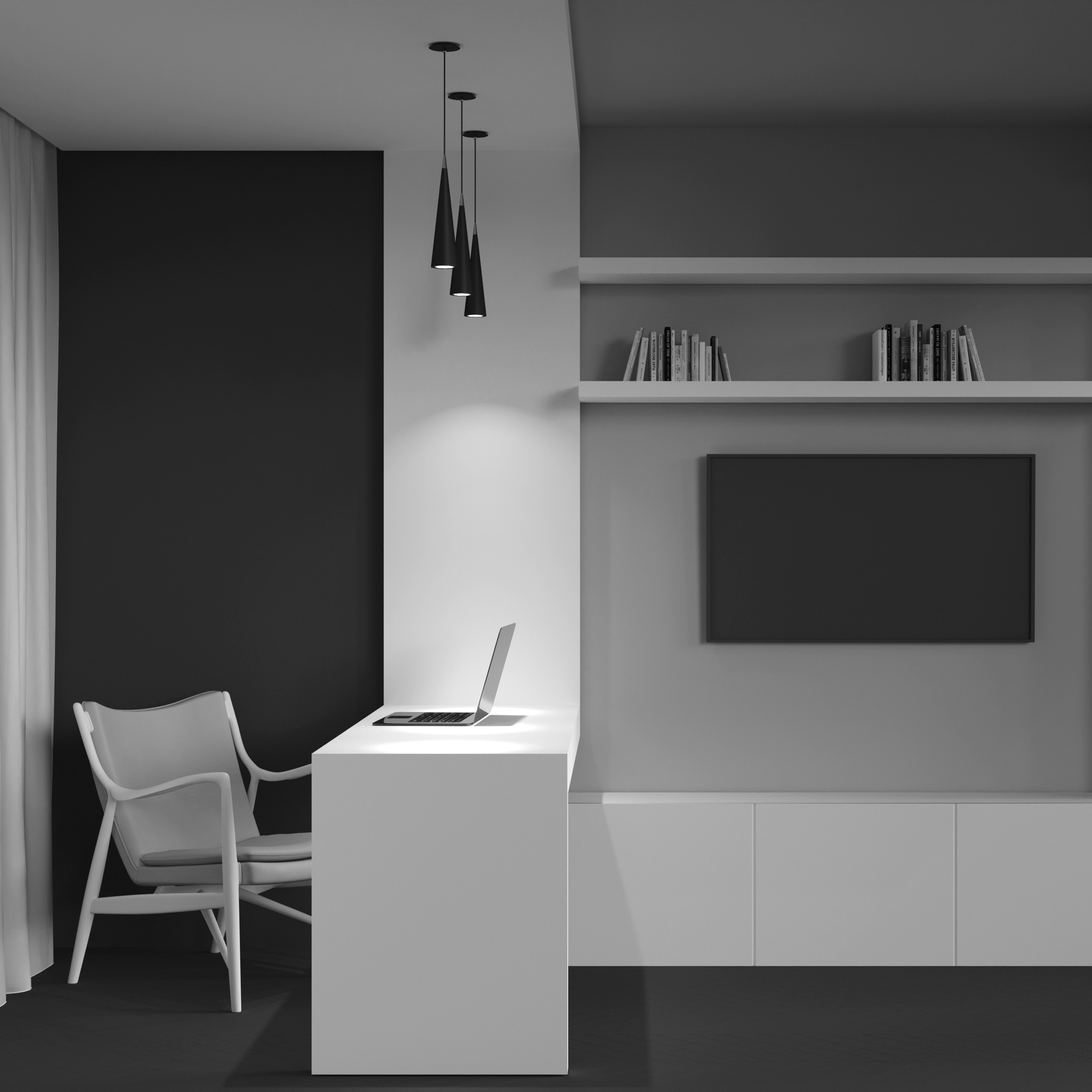 Corp de iluminat suspendat Nevill, Metal Negru, 10W, MAYTONI P318PL-01B [2]