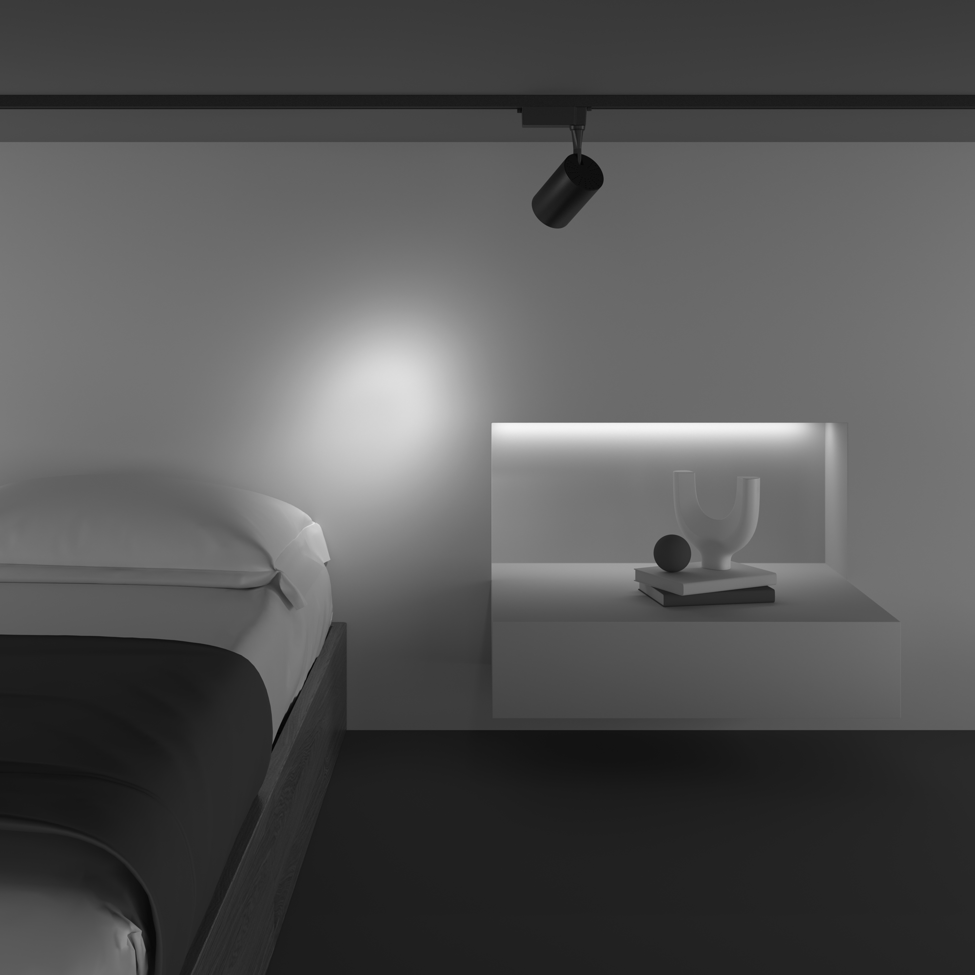 Corp de iluminat pe șină Vuoro, Aluminiu Negru, 10W, MAYTONI TR003-1-10W3K-S-B [3]