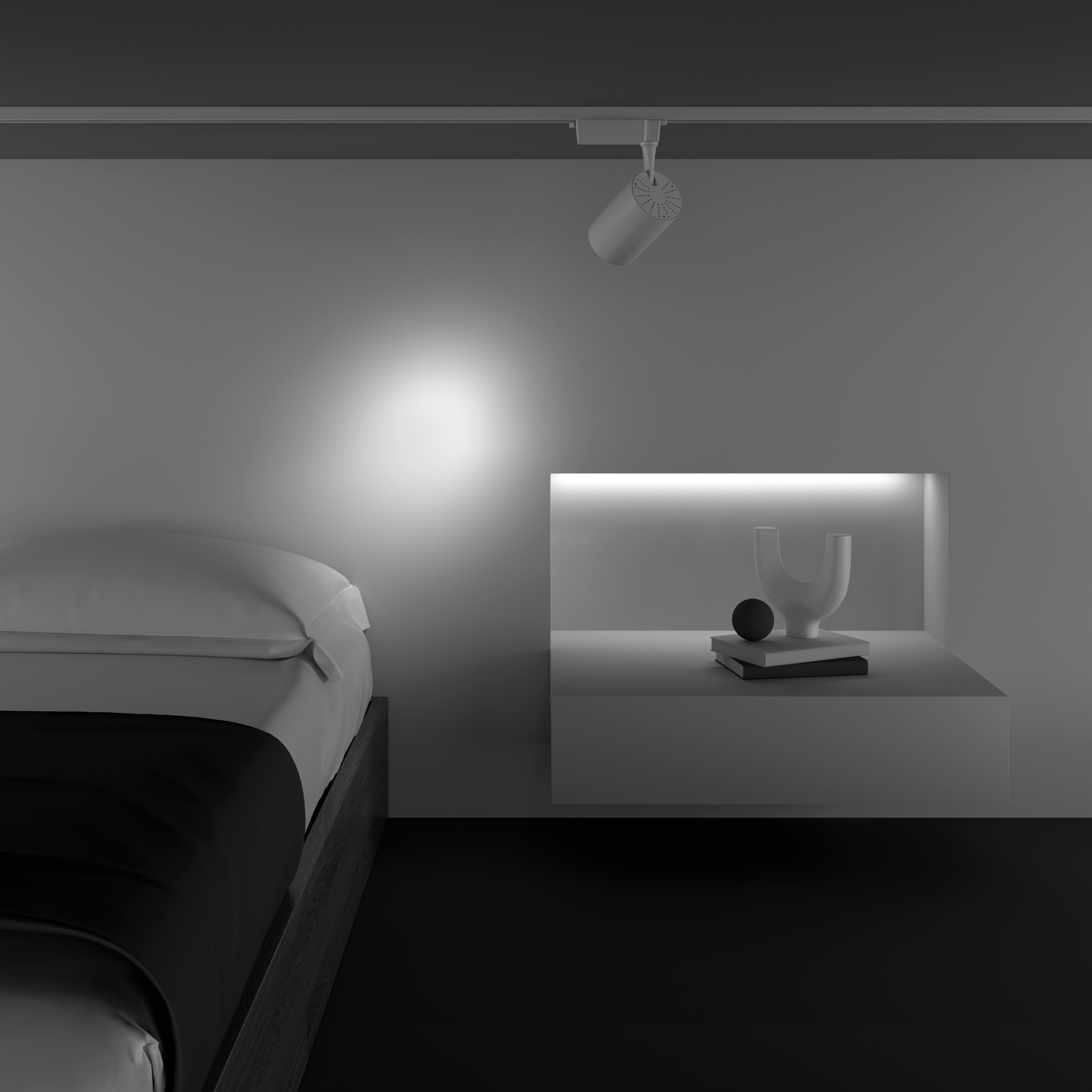 Corp de iluminat pe șină Vuoro, Aluminiu Alb, 26W, MAYTONI TR003-1-26W3K-S-W [3]