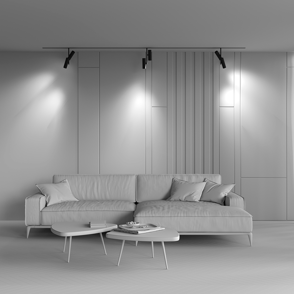 Corp de iluminat pe șină Elti Duo, Aluminiu Negru, 24W, MAYTONI TR005-4-2X12W-DS-B [3]