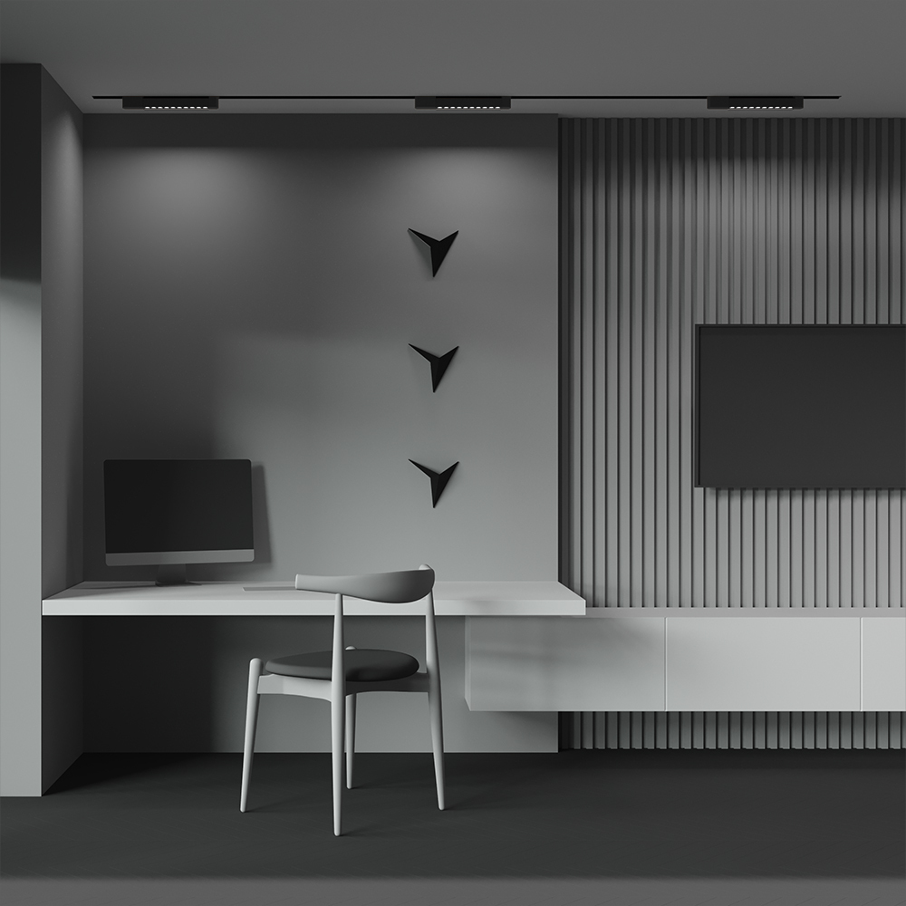 Corp de iluminat pe șină Points Rot, Aluminiu și plastic Negru, 10W, MAYTONI TR010-1-10W3K-M-B-DE [3]