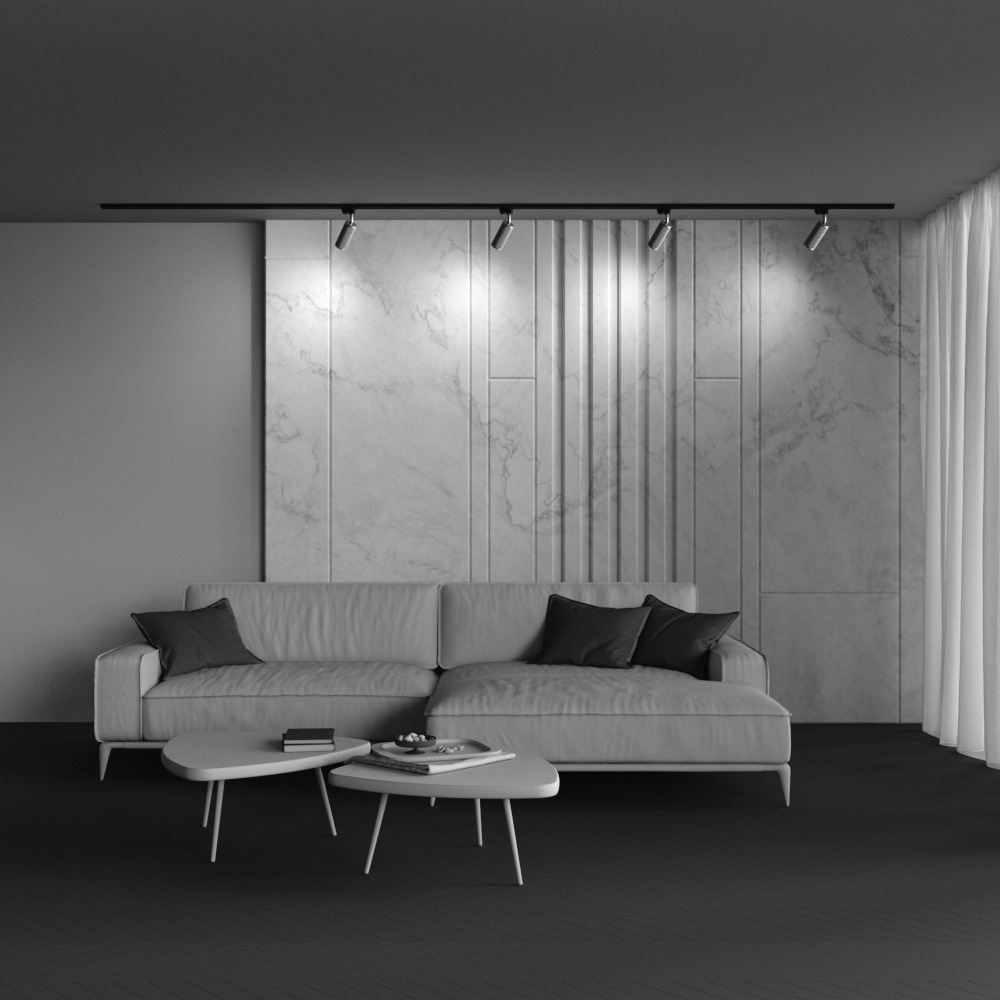 Corp de iluminat pe șină Focus Design, Aluminiu Negru, 10W, MAYTONI TR011-1-GU10-G [2]