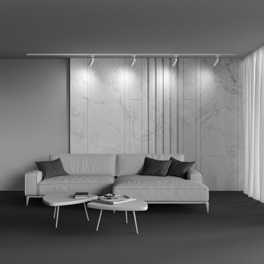 Corp de iluminat pe șină Focus Design, Aluminiu Alb, 10W, MAYTONI TR011-1-GU10-W [2]