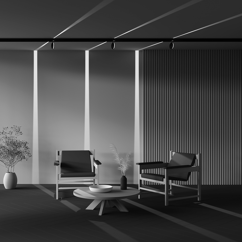 Corp de iluminat pe șină OUTLINE, Aluminiu Negru, 6W, MAYTONI TR090-4-6W-DS-B [3]