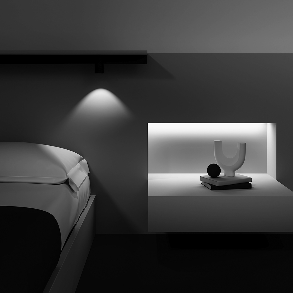 Corp de iluminat pe șină Alfa, Aluminiu Negru, 7W, MAYTONI TR122-4-7W-DS-B [3]