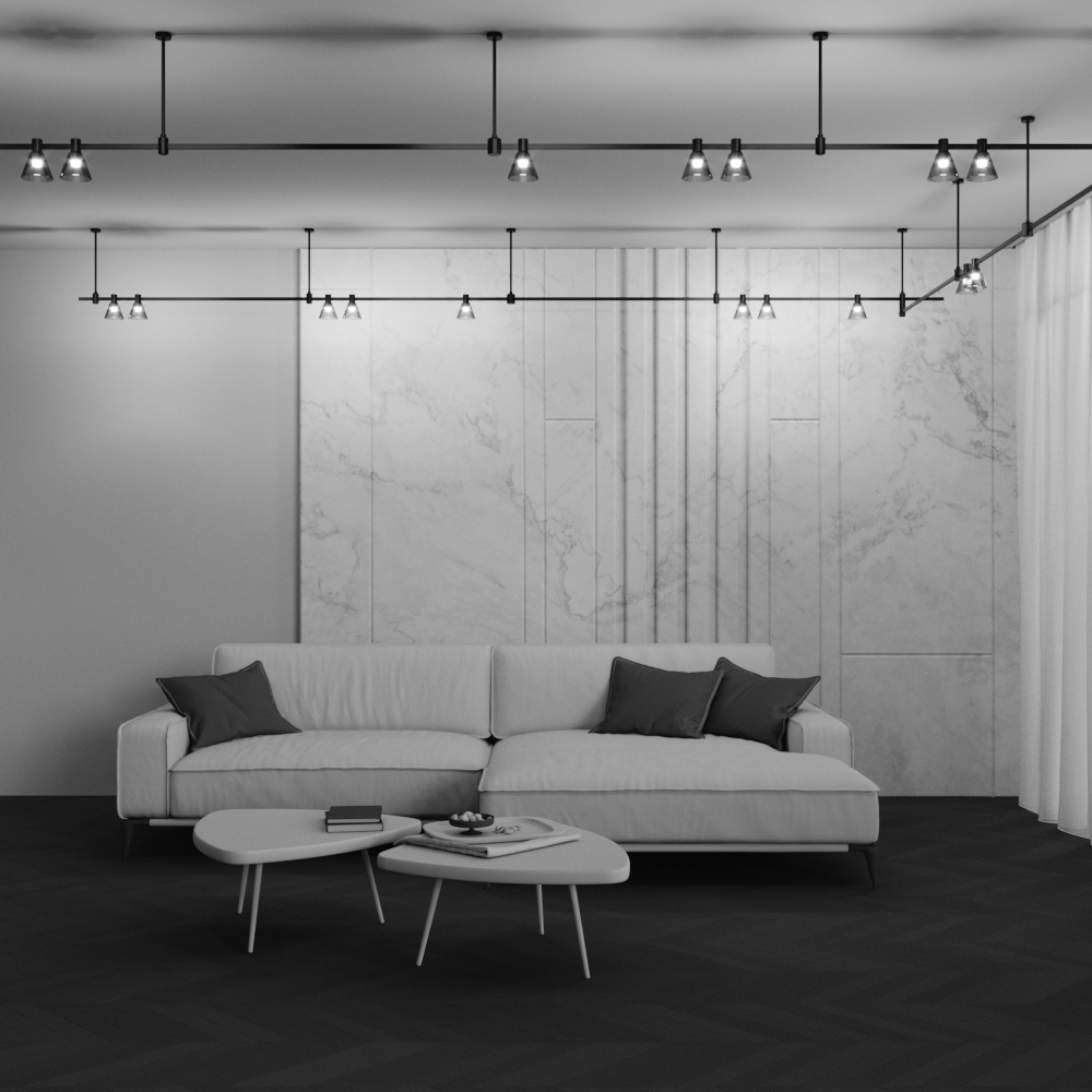 Corp de iluminat pe șină Bianca Negru Aluminiu 3W MAYTONI TR147-1-3W3K-B-DE [3]