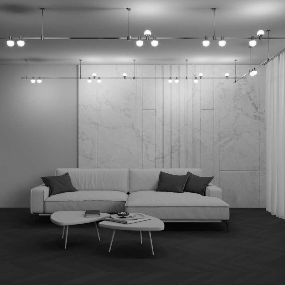 Corp de iluminat pe șină Lună, Aluminiu Alamă, 5W, MAYTONI TR149-1-5W2.7K-BS-DE [3]