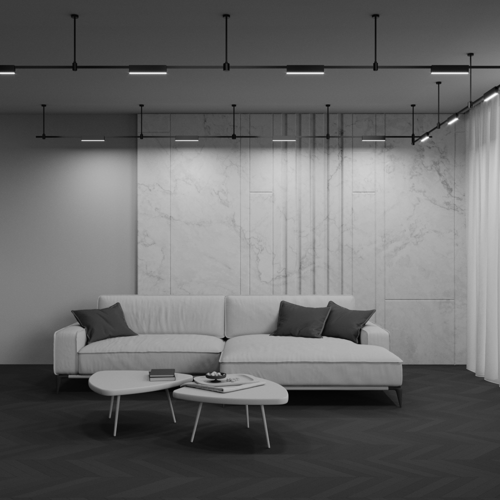 Corp de iluminat pe șină BASIS Negru Aluminiu 12W MAYTONI TR151-1-12W3K-B-DE [3]