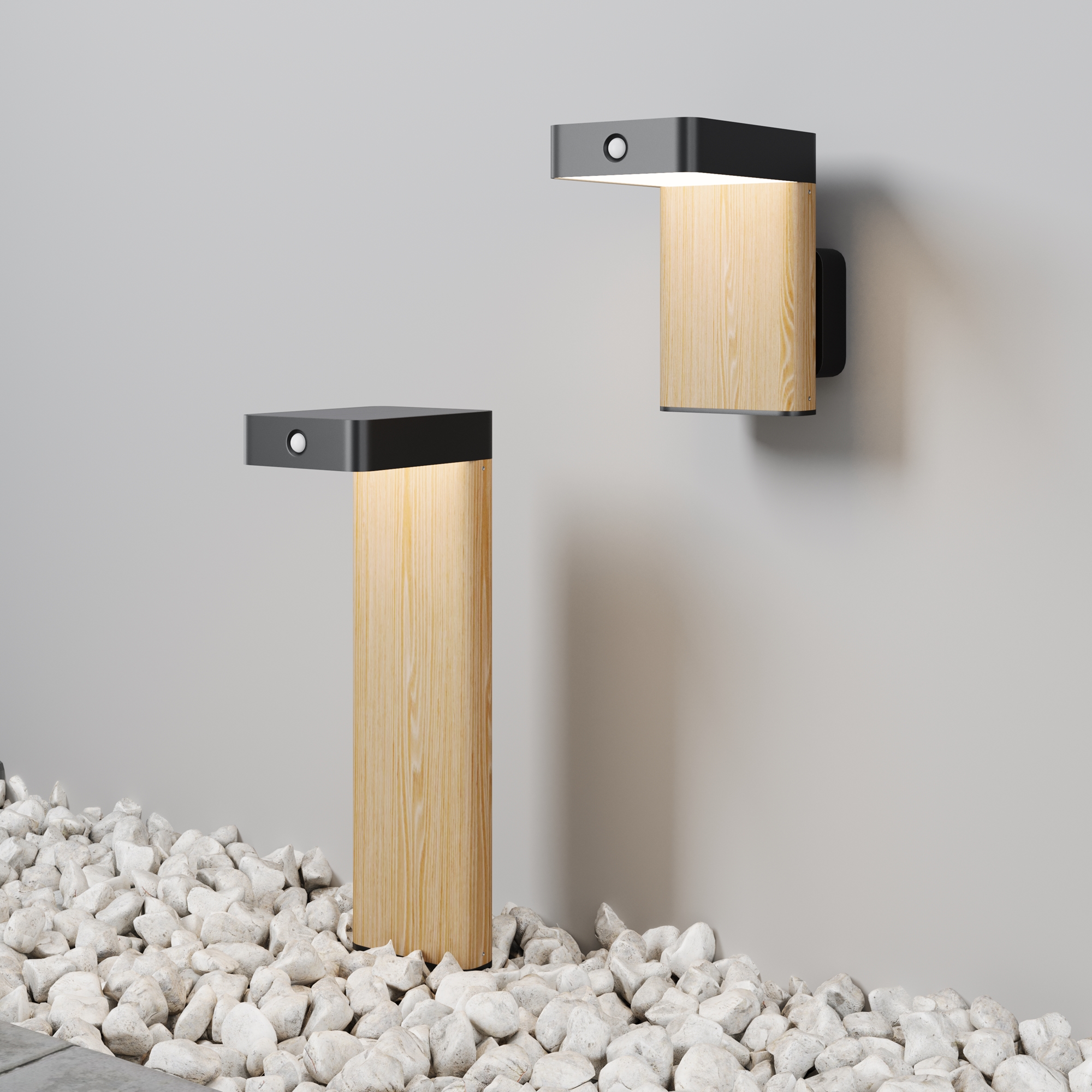 Lampă solară Nordis Negru Aluminiu 2W MAYTONI O140FL-L2BK1 [4]