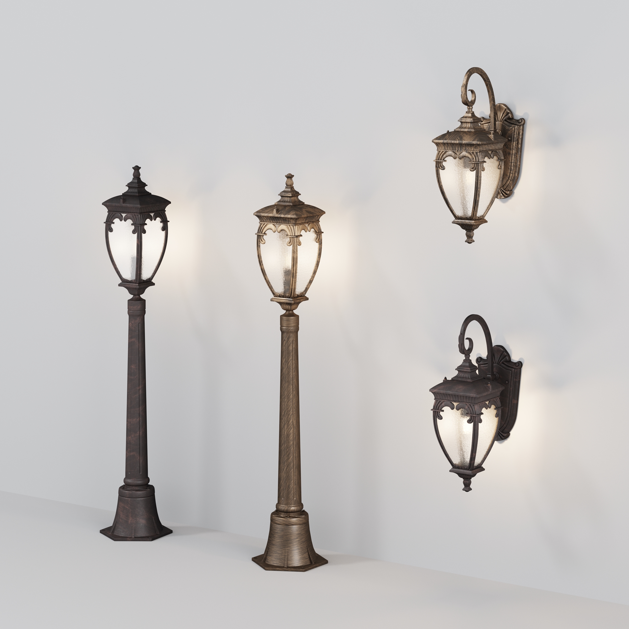 Aplică de exterior Fleur, Aluminiu Bronz antic, 60W, MAYTONI O414WL-01BZ [3]