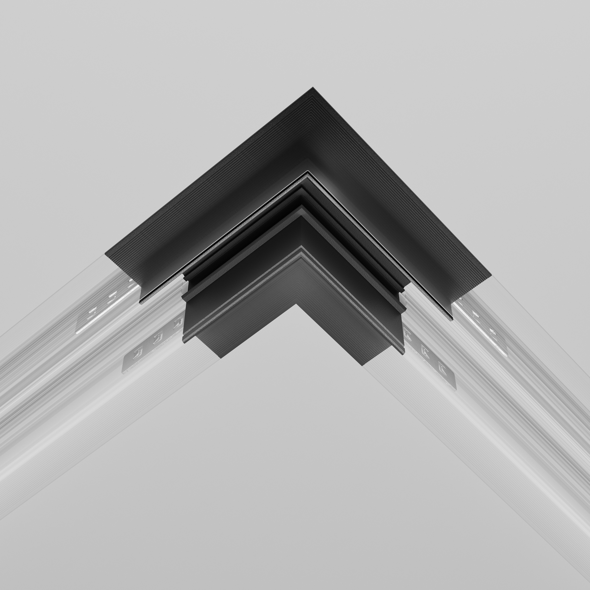 Componente sistem de șine încastrate Accesorii pentru șine Exility, Aluminiu Negru, -W, MAYTONI TRA034CL-42.12B [2]