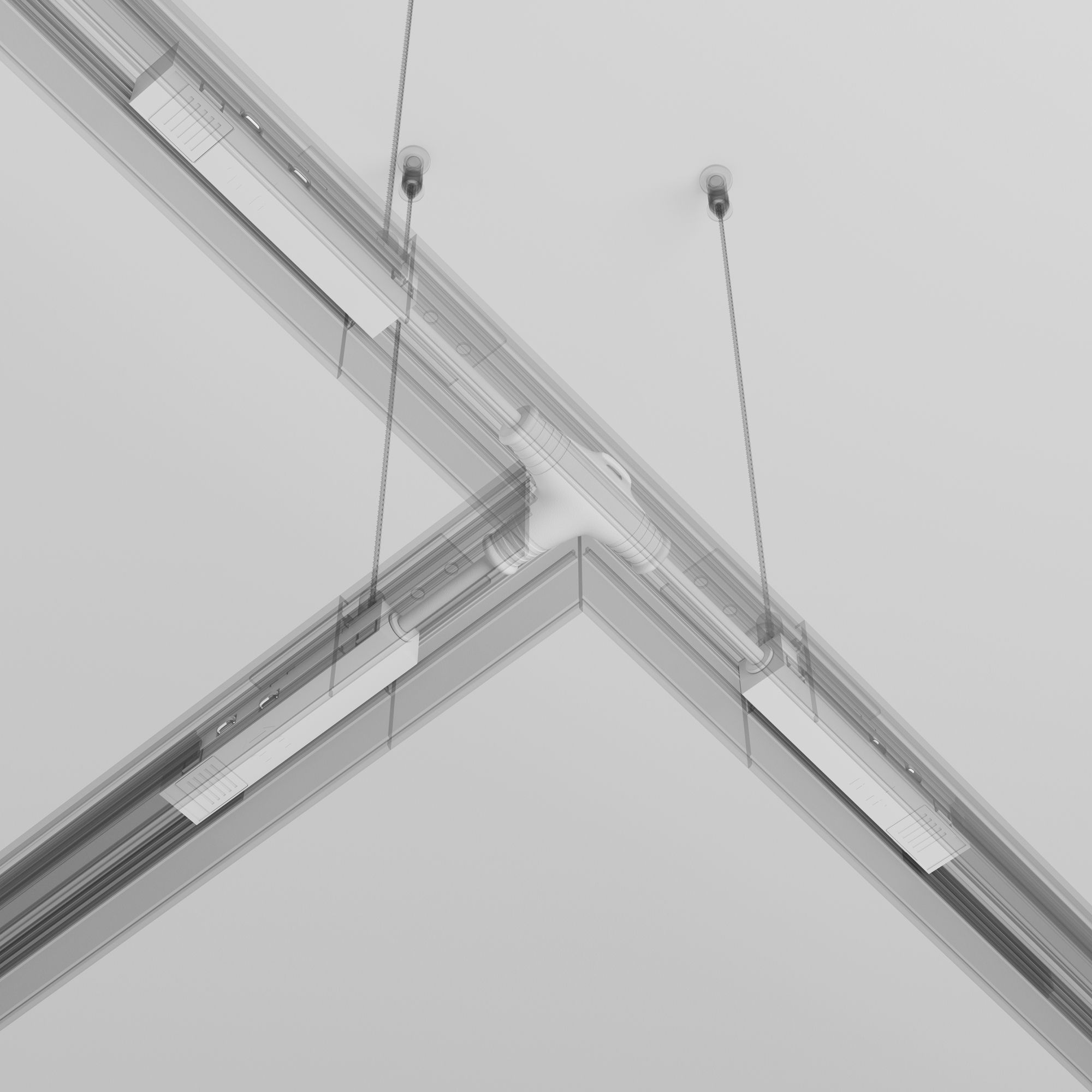 Accesoriu Accesorii pentru șine Exility, Aluminiu Alb, -W, MAYTONI TRA034CWT-42W-DE [2]