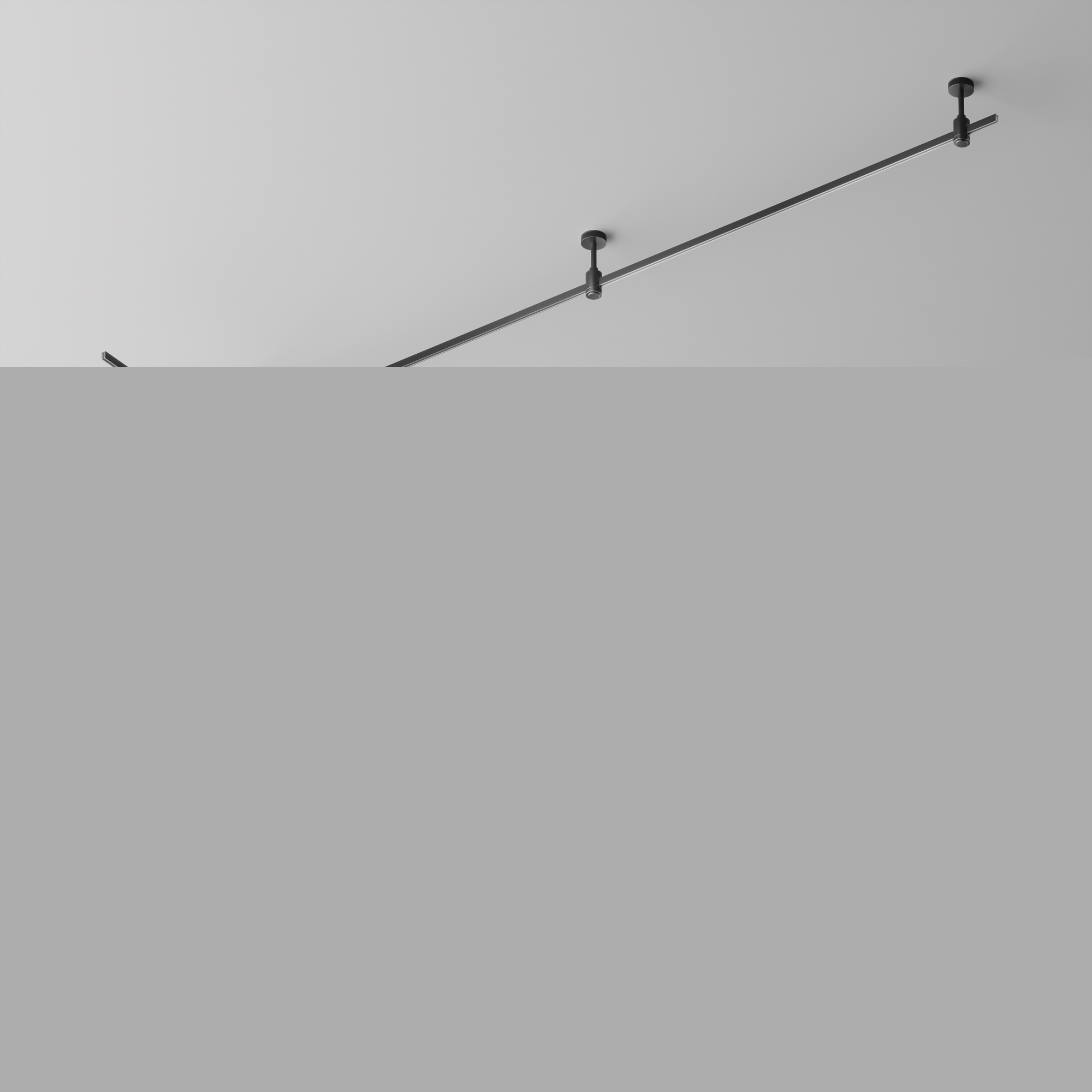 Șină cu montaj pe suprafață/suspendat Sisteme de șine Flarity Negru Aluminiu -W MAYTONI TRX154-112B [2]