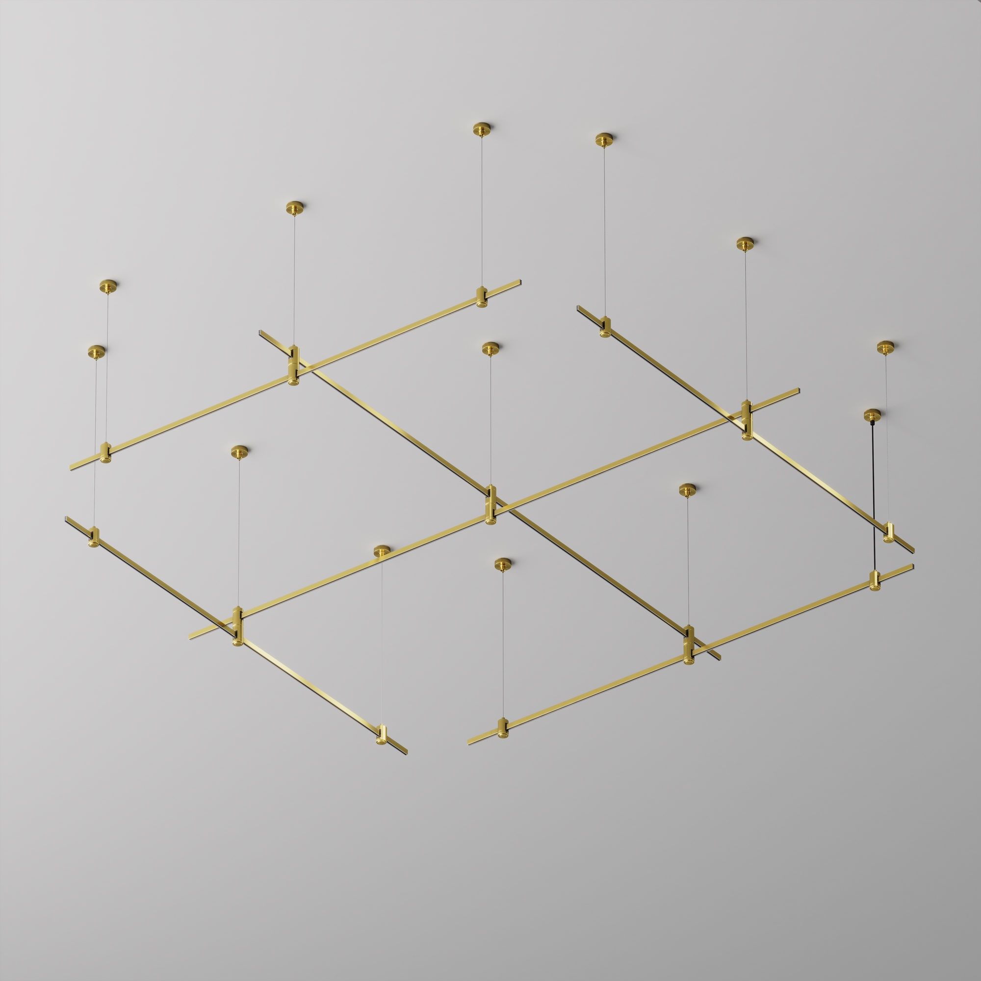 Șină cu montaj pe suprafață/suspendat Sisteme de șine Flarity, Aluminiu Alamă, -W, MAYTONI TRX154-112BS [2]