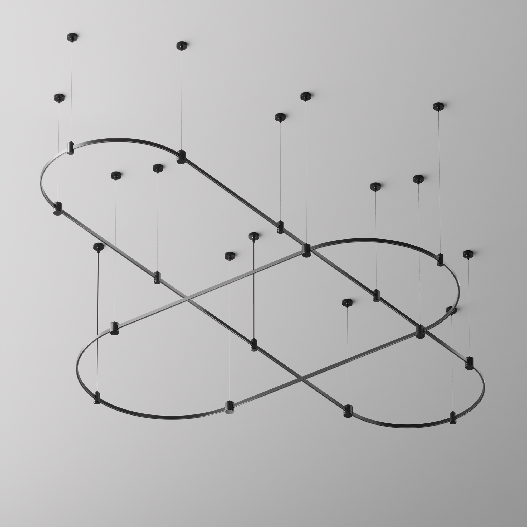 Șină cu montaj pe suprafață/suspendat Sisteme de șine Flarity Negru Aluminiu -W MAYTONI TRX154-SR-D650-B [2]