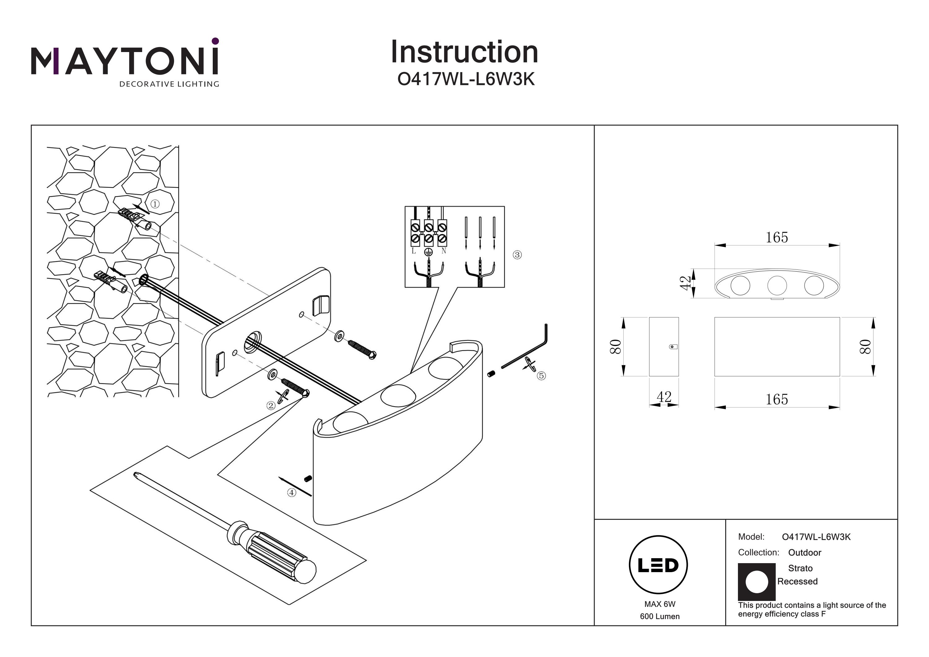 Iluminat arhitectural Strato, Metal Alb, 6W, MAYTONI O417WL-L6W3K [5]