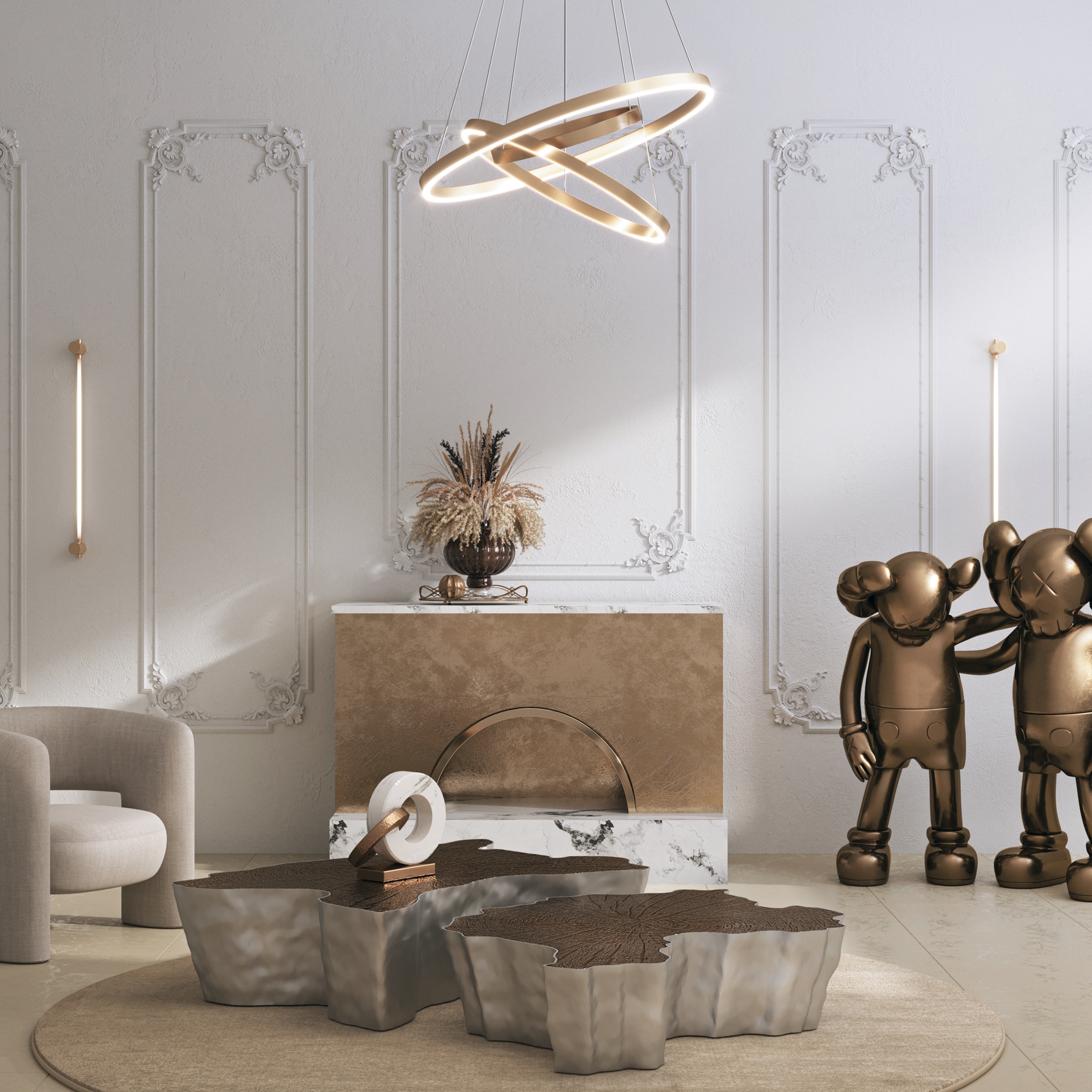 Corp de iluminat suspendat Rim, Aluminiu Negru, 83W, MAYTONI MOD058PL-L74BK [3]