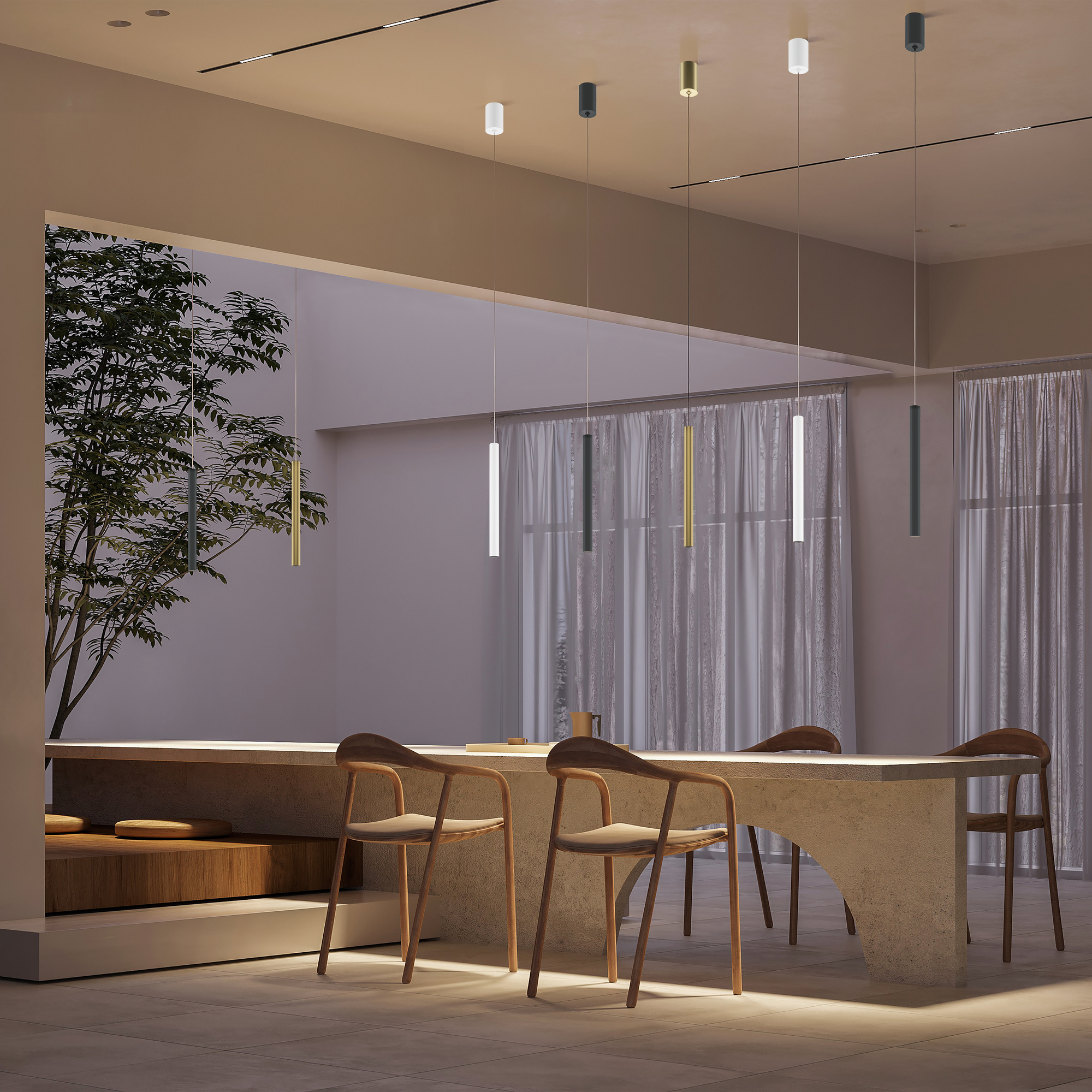 Corp de iluminat suspendat Pro Base, Aluminiu Auriu, 6W, MAYTONI MOD159PL-L6G4K2 [4]