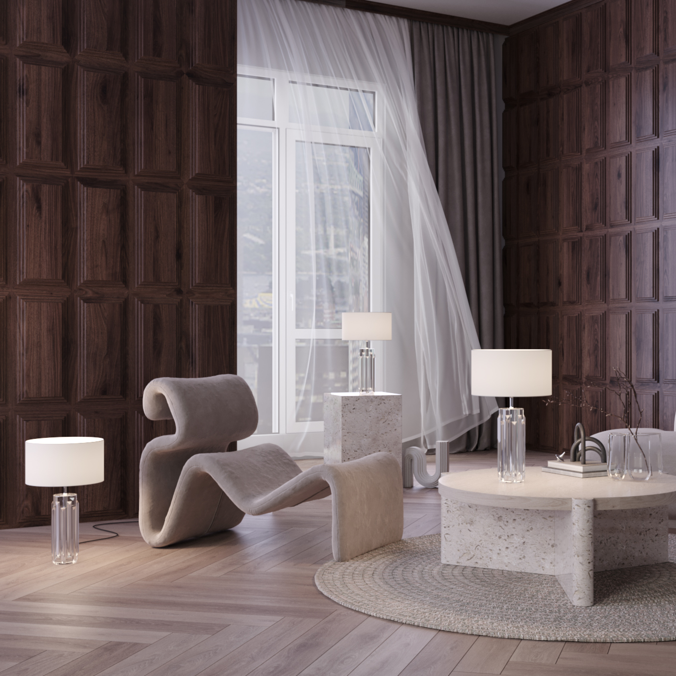 Lampă de masă MUSE, Metal și sticlă Crom, 60W, MAYTONI MOD304TL-01CH [7]