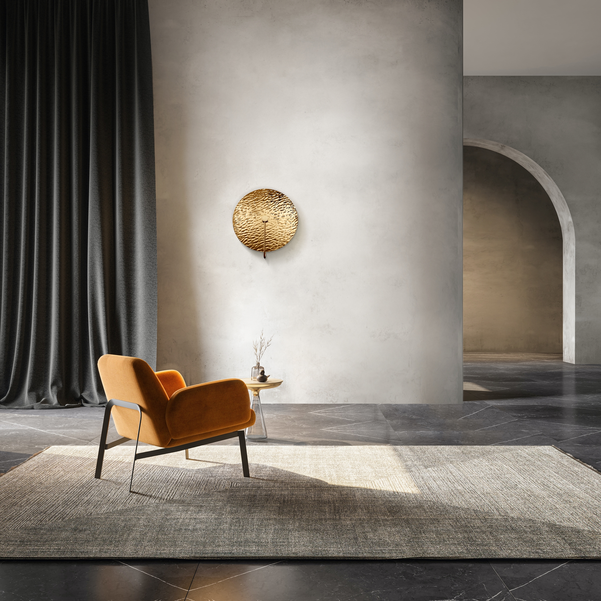 Aplică de perete Mare, Metal și sticlă Auriu, 40W, MAYTONI MOD305WL-01G [3]