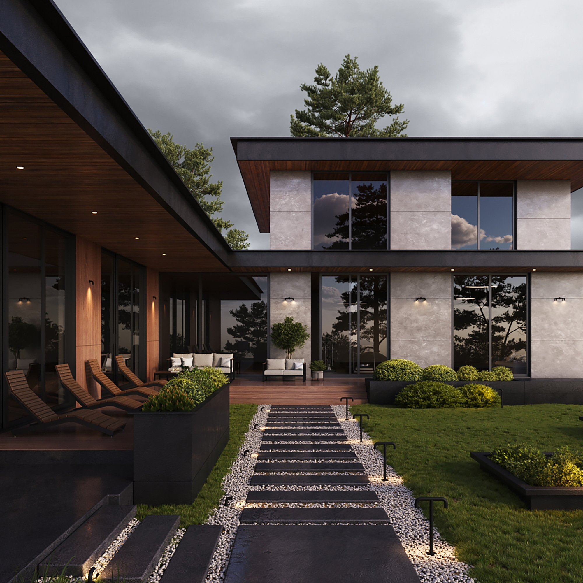 Aplică de exterior Sleek, Oțel inoxidabil Grafit, 4W, MAYTONI O477WL-L4GF3K [6]