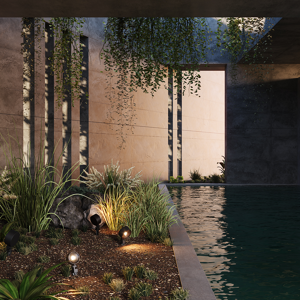 Corp de iluminat peisagistic CORE Negru Aluminiu 25W MAYTONI O495FL-L25B3K [5]