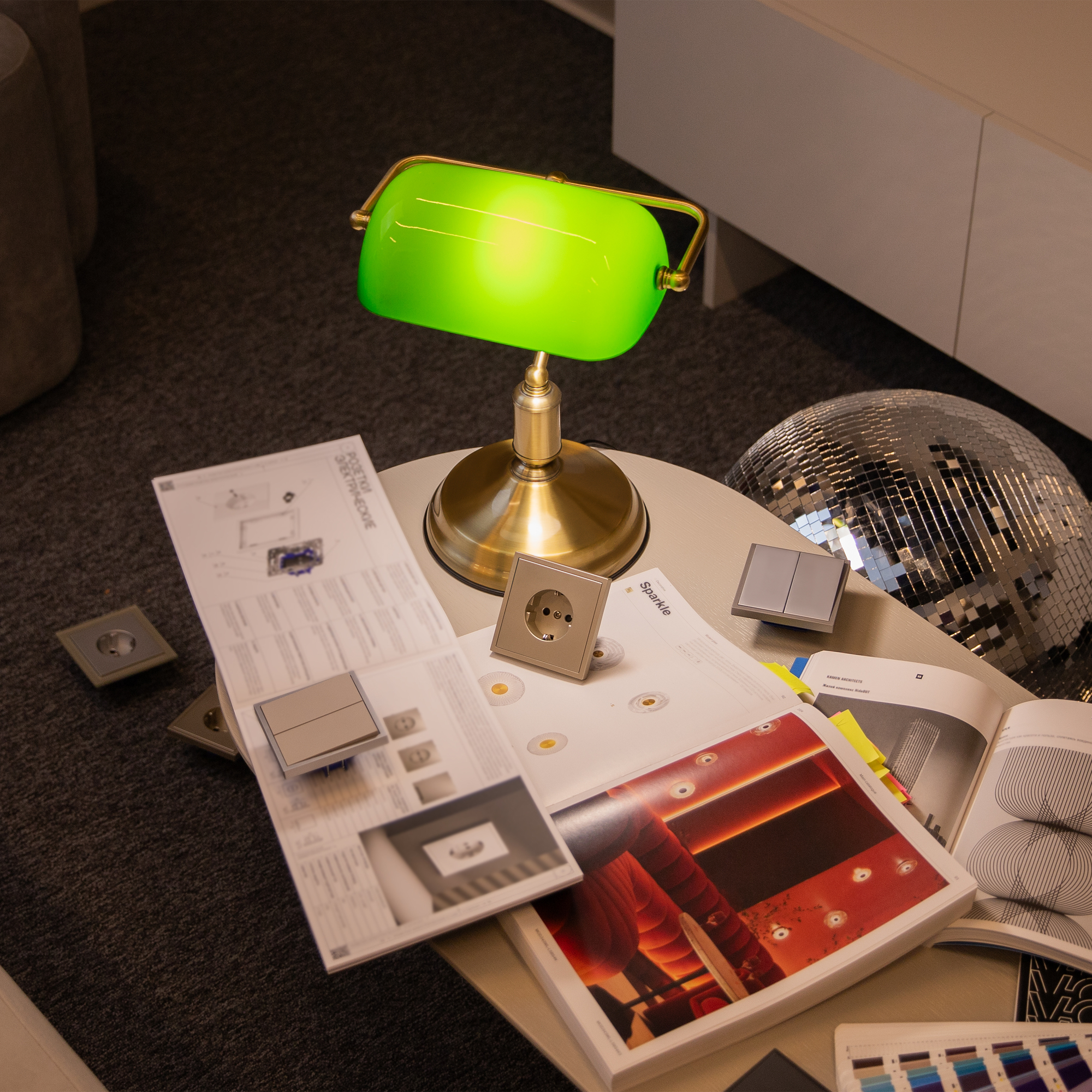 Lampă de masă Kiwi, Metal Alamă, 40W, MAYTONI Z153-TL-01-BS [5]