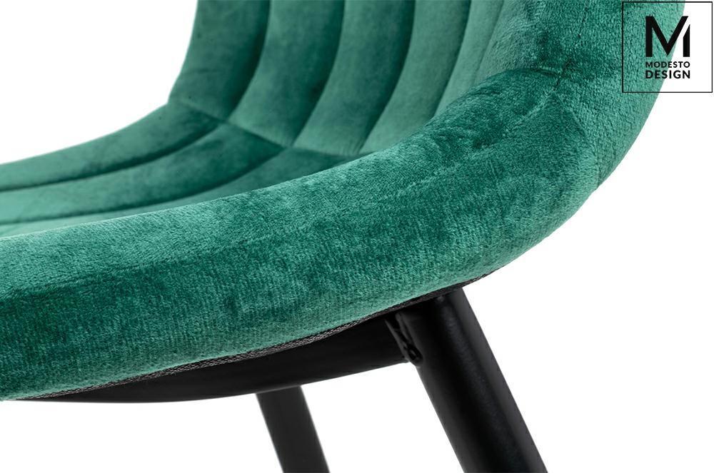Scaun Lara 44x55x87 cm, Catifea și Metal Verde - MODESTO [7]