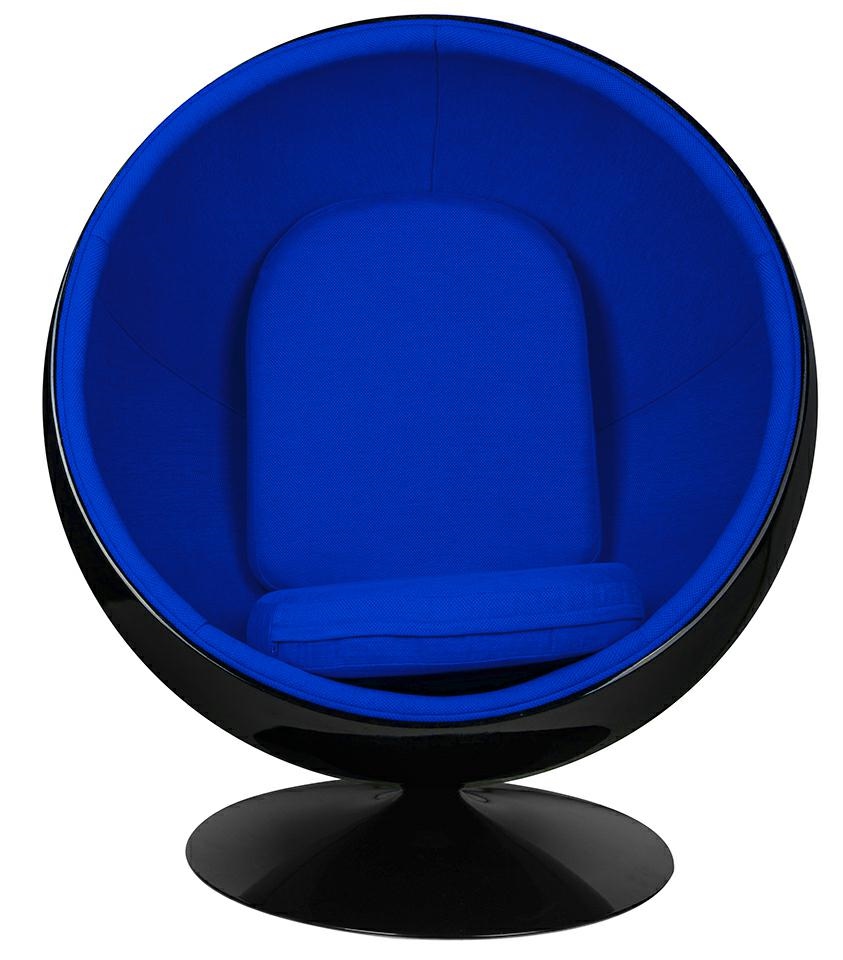 Fotoliu Ball Black 102x73x122 cm, Metal Lucios - King Home [4]