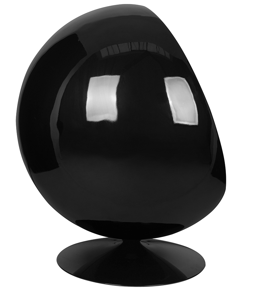 Fotoliu Ball Black 102x73x122 cm, Metal Lucios - King Home [2]