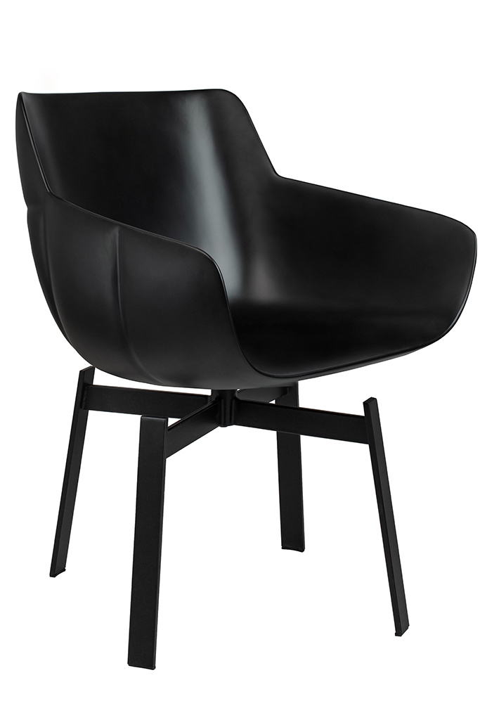 Scaun Shiba 62x60x82,5 cm, Maro, Negru - King Home [2]