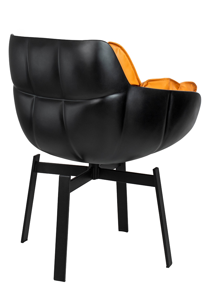 Scaun Shiba 62x60x82,5 cm, Maro, Negru - King Home [5]