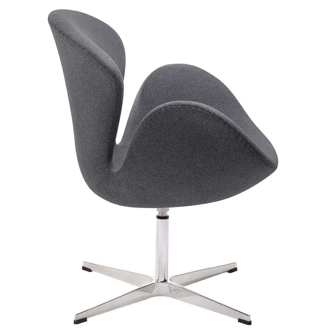 Fotoliu Swan Wool Premium 72x68x76 cm, Oțel Gri - King Home [2]