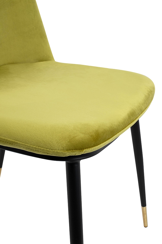 Scaun Diego 50x58x82 cm, Catifea Verde Deschis Satin - King Home [6]