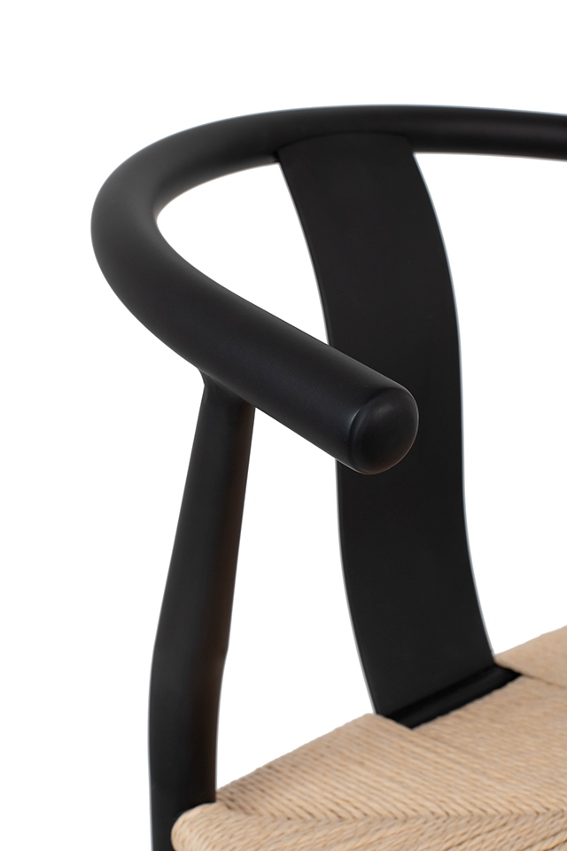 Scaun Wishbone 55x50x75 cm, Negru - King Home [6]