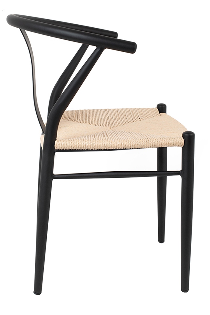 Scaun Wishbone 55x50x75 cm, Negru - King Home [2]