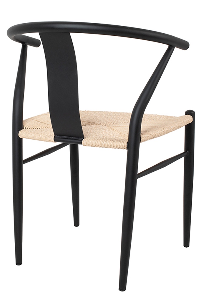 Scaun Wishbone 55x50x75 cm, Negru - King Home [3]