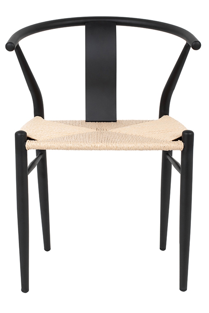 Scaun Wishbone 55x50x75 cm, Negru - King Home [5]