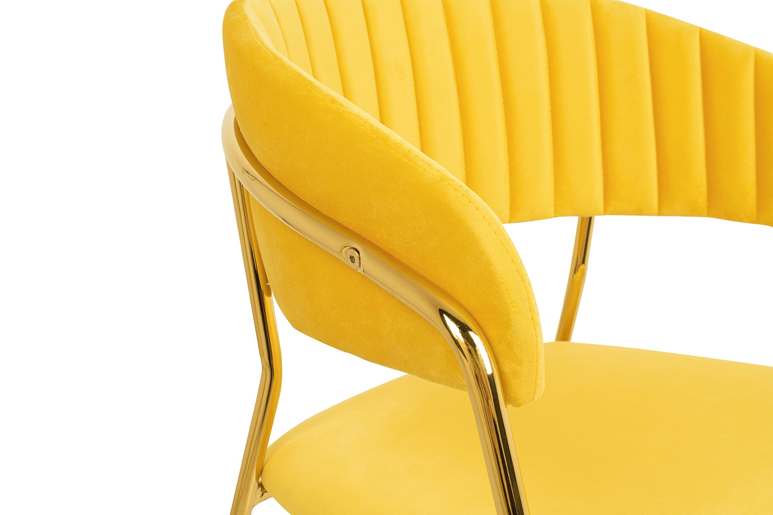 Scaun Margo 57x50x78 cm, Catifea Galben - King Home [6]