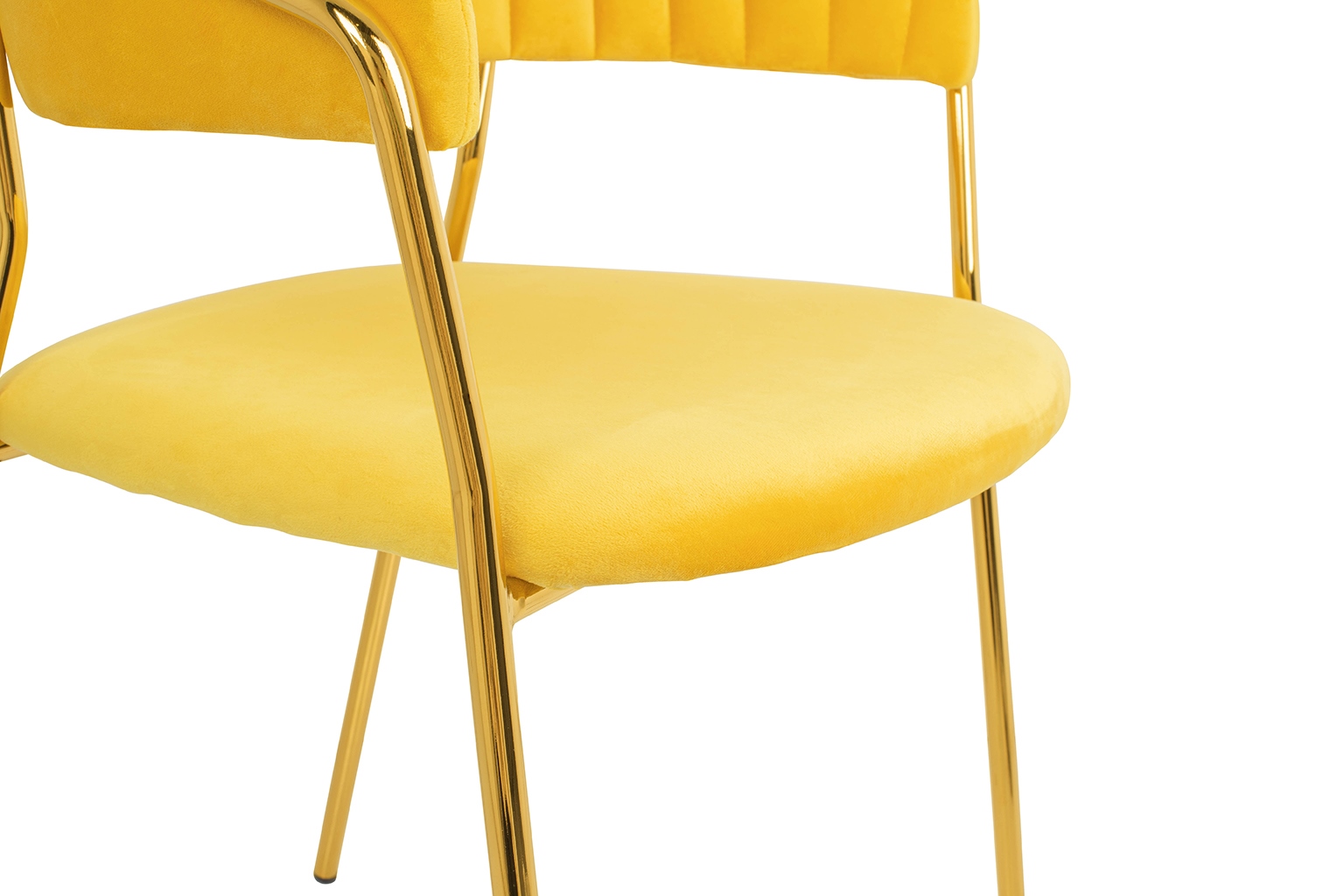 Scaun Margo 57x50x78 cm, Catifea Galben - King Home [7]